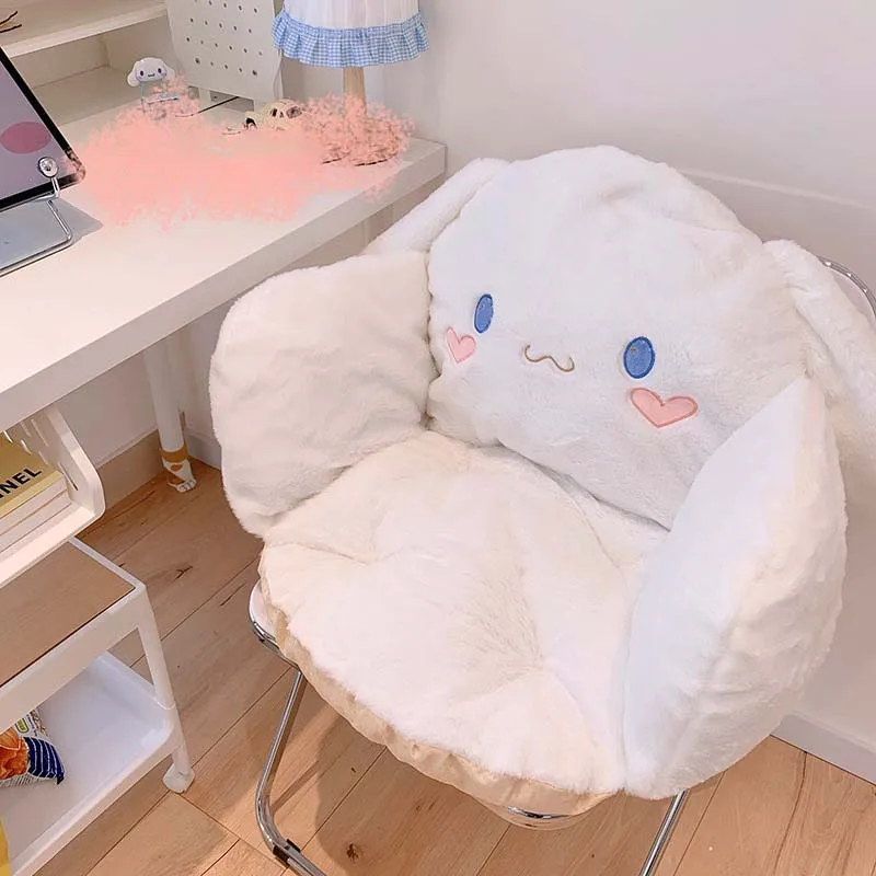 

45Cm Kawaii Cartoon Kuromi Cinnamoroll Kirby Soft Plush Waist Cushion Seat Thickened Animals Doll Plushie Small Sofa Gifts Toys
