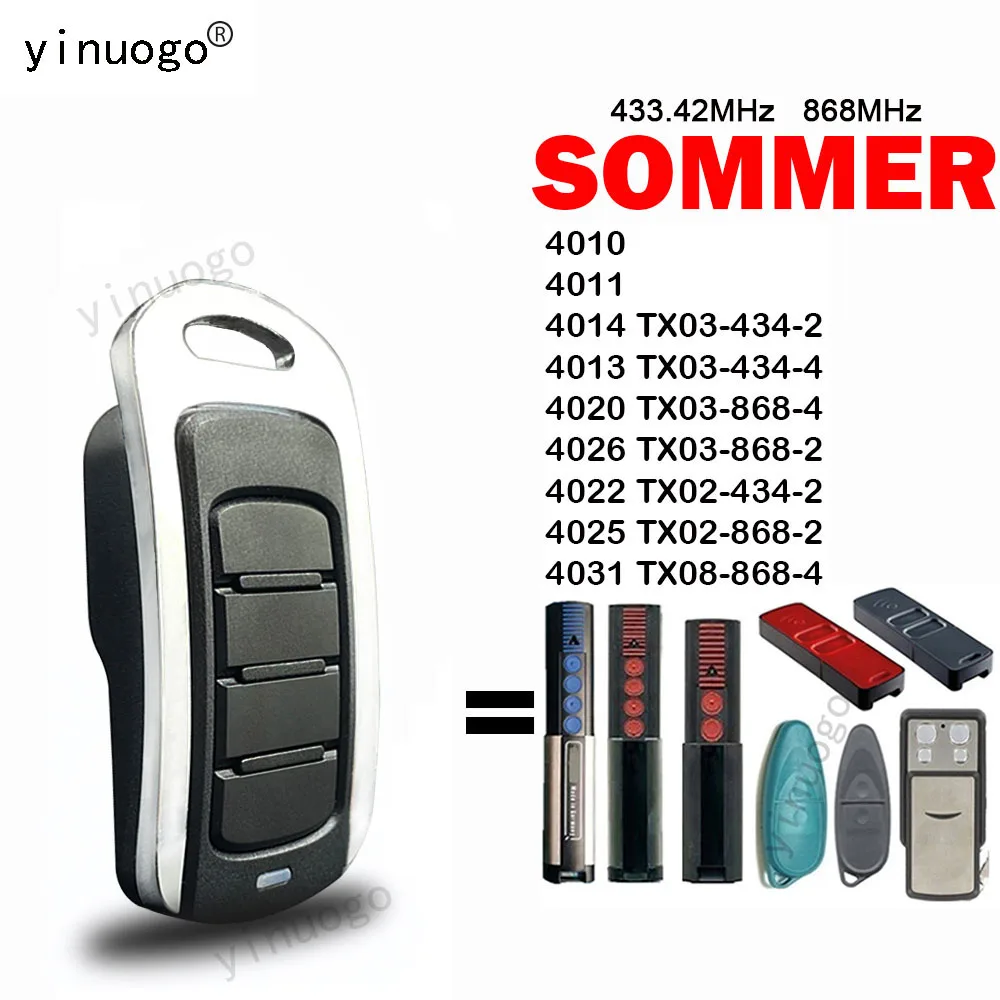 

Новый пульт дистанционного управления SOMMER 433,42 МГц 868 МГц 4014 4013 4022 4020 4026 4025 4031 TX02 TX03 TX08 434-2 434-4 868-2 868-4 для гаражных дверей
