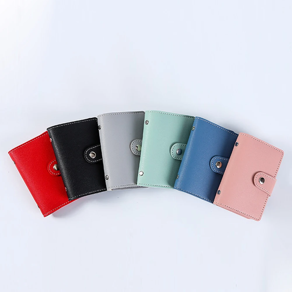 24 Bits Credit Card Holder Business Bank Card Pocket Pu Large Capacity Card Cash Storage Clip Organizer Case ID Holder Pouch