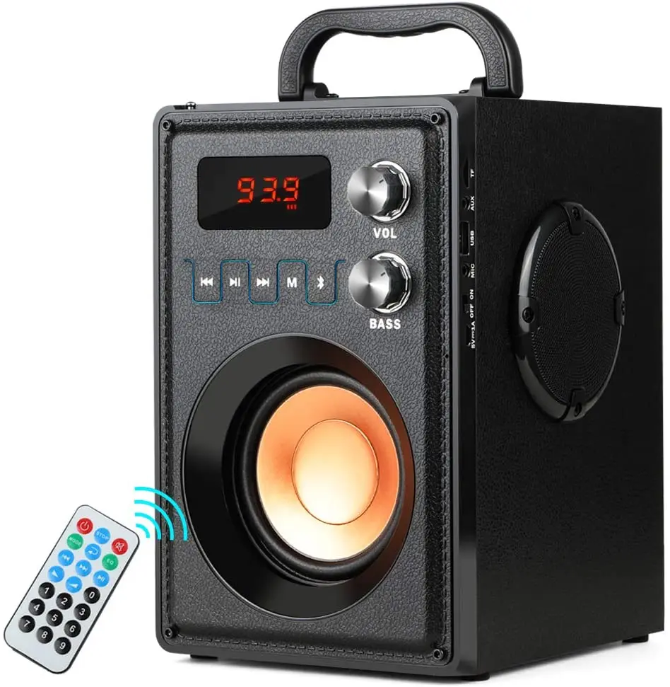 

TAMPROAD 20W (30W Peak) Portable Bluetooth Speaker with Subwoofer Rich Bass Wireless Stereo Metal decorative wall plate