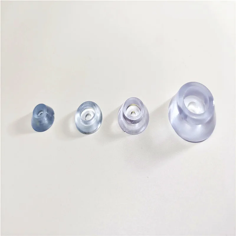 12PCS до 100PCS диаметр 15мм 17мм 19мм 27мм прозрачная круглая резиновая накладка для ножек стола и стула, предотвращающая скольжение.