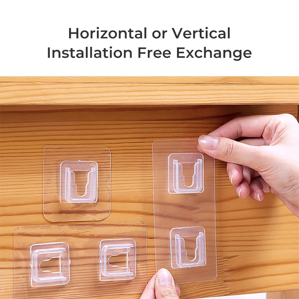 

Настенные крючки, двухсторонняя клейкая настенная вешалка, прочный прозрачный крючок на присоске, настенный держатель для хранения для кух...