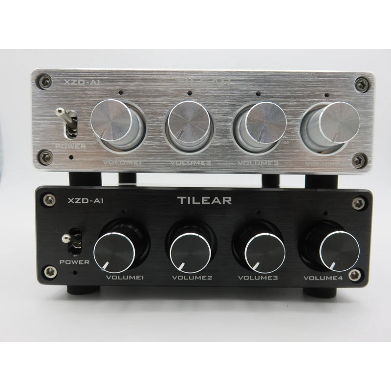 1 ingresso 4 uscita amplificatore distributore Audio RCA Splitter Audio senza perdita NE5532 amplificatore operazionale con amplificatori di controllo del Volume del tono