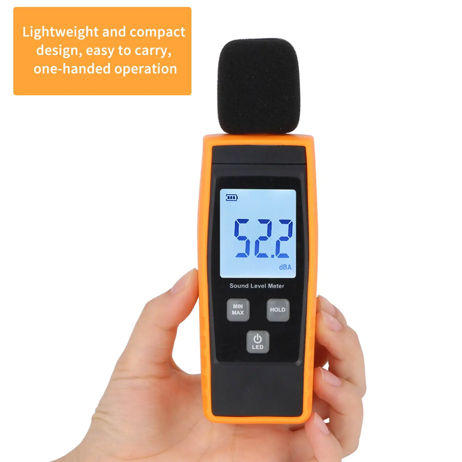 

Sound Level Meter Noise Measuring Instrument db Meter 30~130dB Mini Audio Sound Level Meter Decibel Monitor