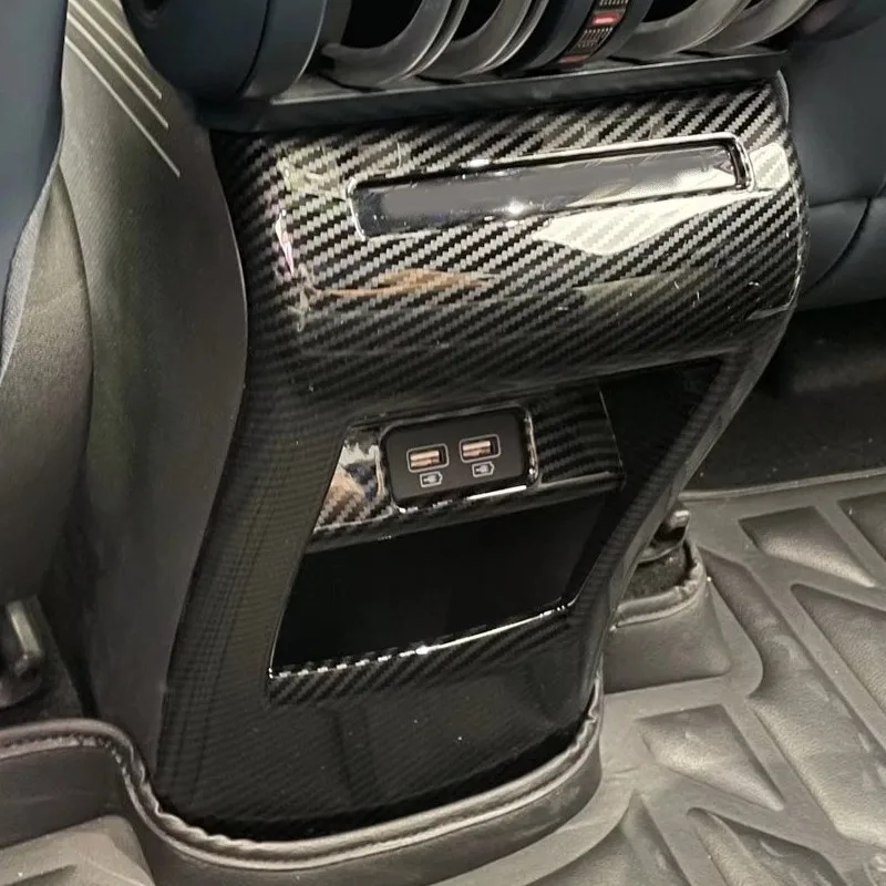 

Car Rear Seat Air Condition Vent Panel Cover Outlet Trim For BYD YUAN PLUS ATTO 3 2022 2023 Carbon Texture Interior Accessories