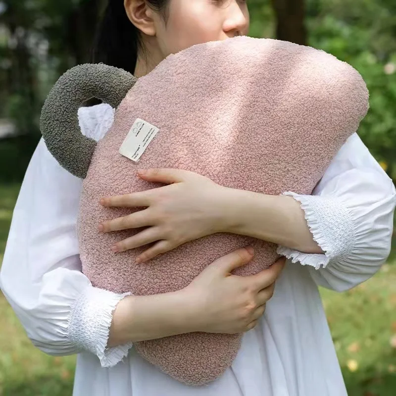 

Bubble Kiss Briefcase Shape Throw Pillow for Sofa Home Decoration Living Room Fluffy Back Cushion Bed Plush Pillow Photo Props