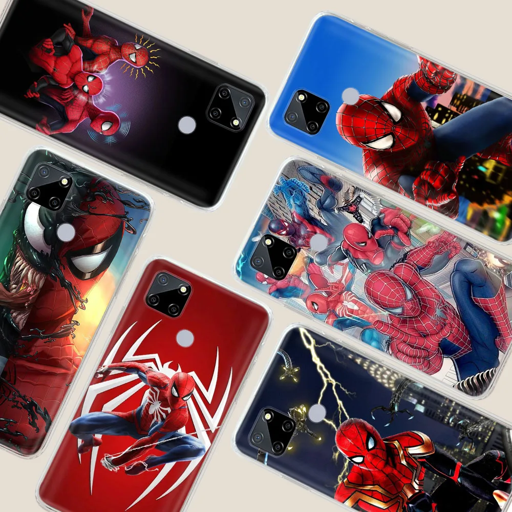 Transparent Phone Case for VIVO Y12S Y11S Y91C Y93 Y95 Y21S Y30 Y50 Y33S Y31 Y51 Y51A Y20S Y19 Y5S X80 Pro D-11 spider man