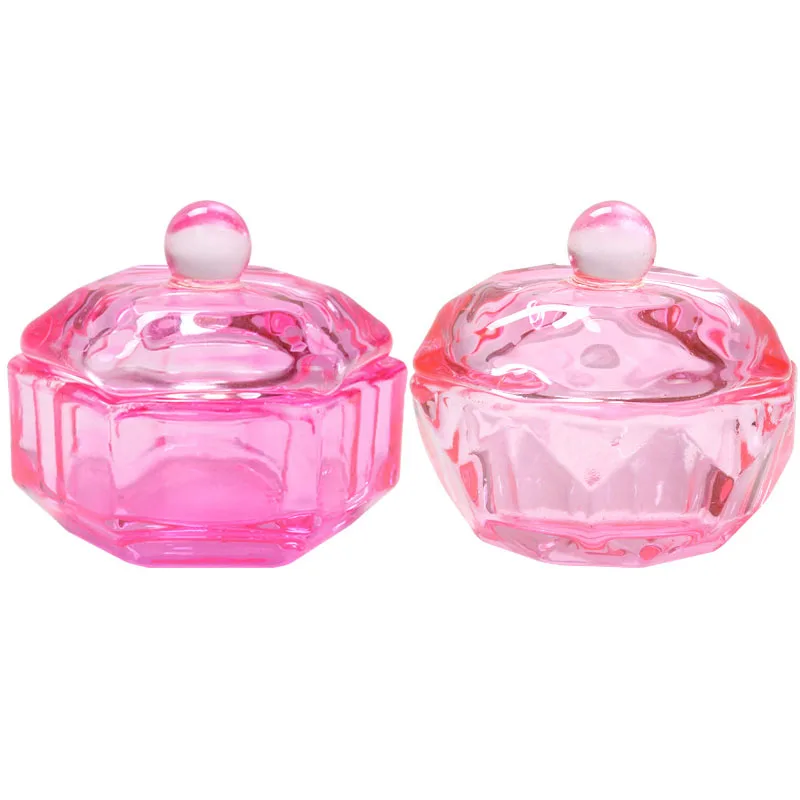 

1 шт. розовый хрустальный стеклянный акриловый порошок жидкий стакан для ногтей подставка для посуды чаша держатель чашки оборудование инструменты для дизайна ногтей акриловый набор для ногтей