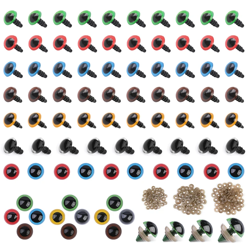 

TLKKUE Plastic Wool Felt Pet Doll Simulation Eyes Dazzling Crystal Eyes Imported DIY Handmade Craft Accessories Tool Set