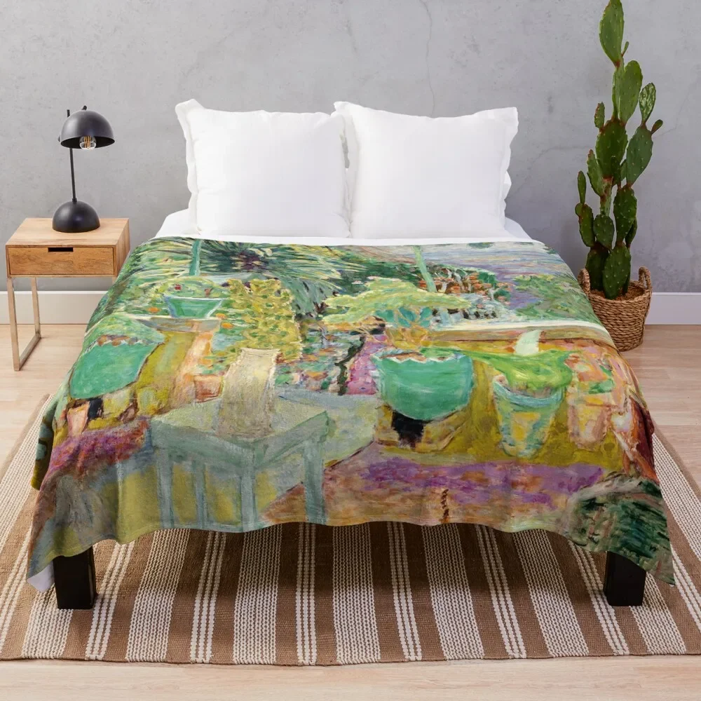 Pierre Bonnard - La Terrase de Grasse Одеяло французского художника плед фланелевые одеяла