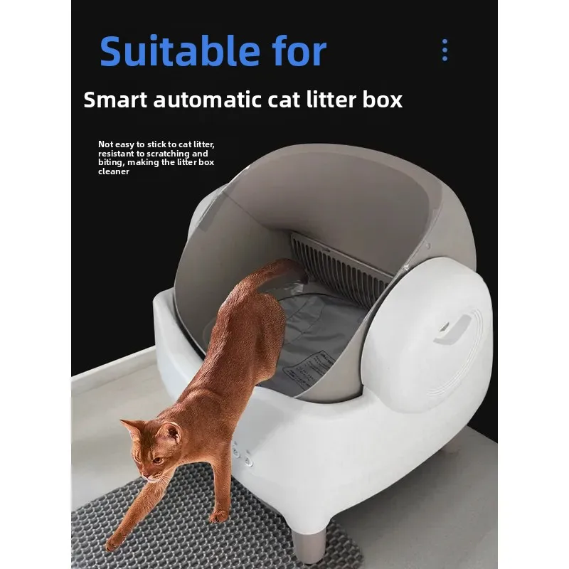 Фото Высокоэффективный трехслойный коврик For Meow Zhijie для умного кошачьего туалета: защита от протечек, царапин, легко моется. №2