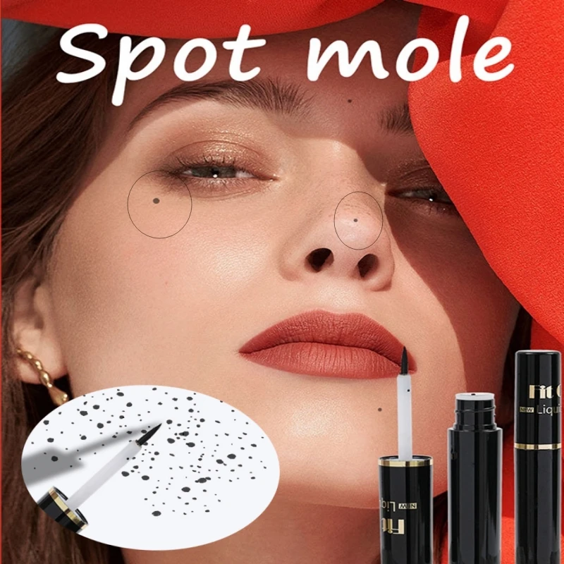 

Natural Simulation Adding Nevus Spot Mole Black Waterproof Anti Sweat Non Peeling European and American Makeup Spot Add Pen