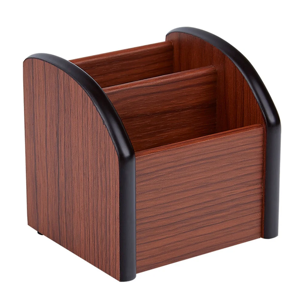 

Desktop Box Storage Box Organizer Household Pen Makeup Containers Wooden Useful Office Home Sundries