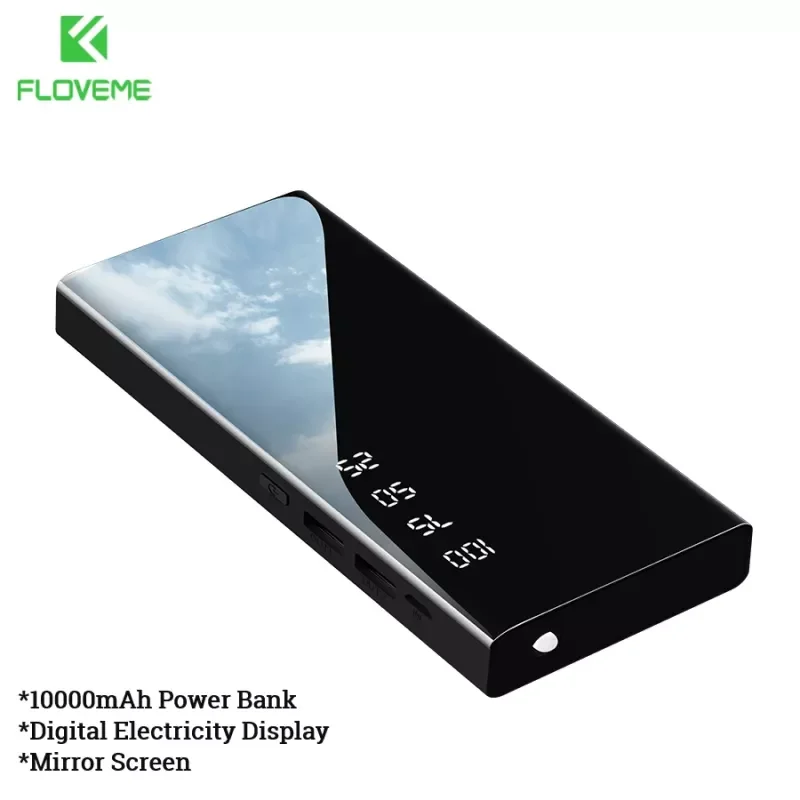 

2022 New Digital Display Power Bank 10000mAh for Xiaomi 12 Portable Charger Phone External Battery Powerbank For iPhone 13 Pro
