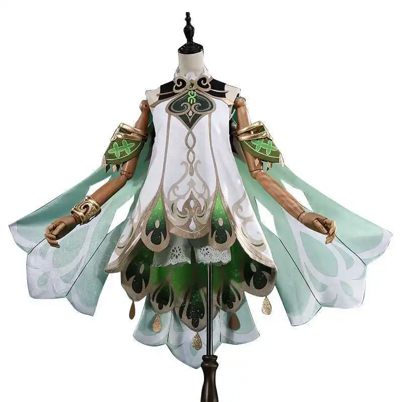 

Игра Genshin Impact Herbal God Naxida Косплей костюмы фигурки аниме Хэллоуин костюмы для женщин лолита одежда платье костюм парик