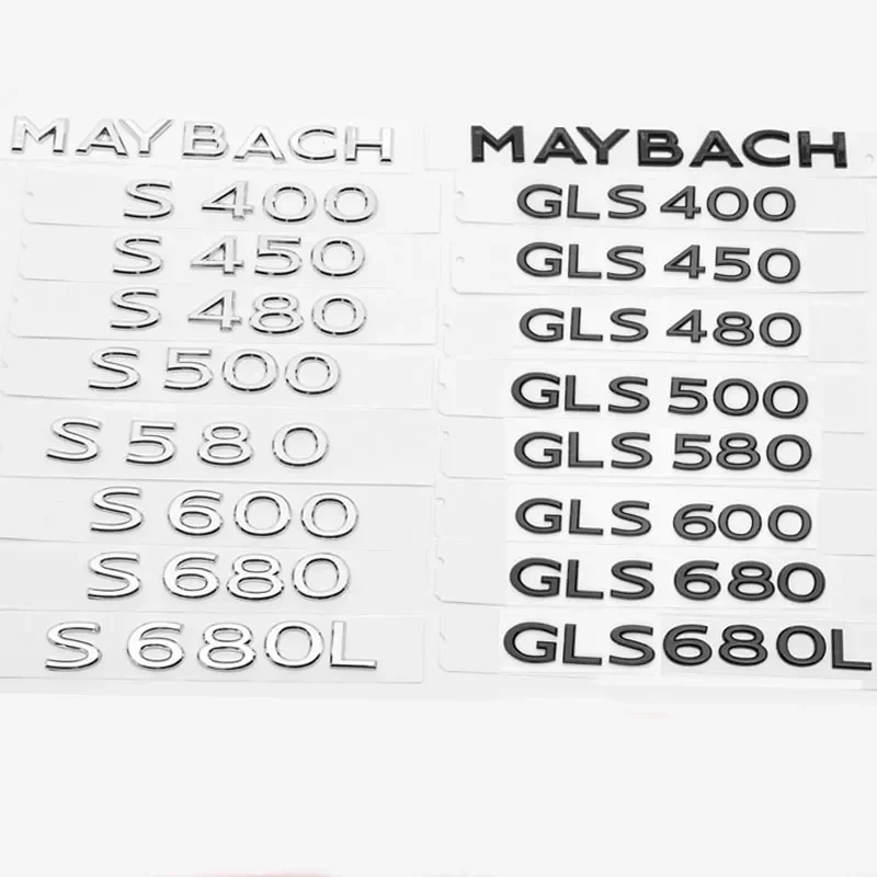 Новый логотип MAYBACH для Mercedes-Benz S400 S580 S600 S680 GLS600 680 наклейка на задний багажник