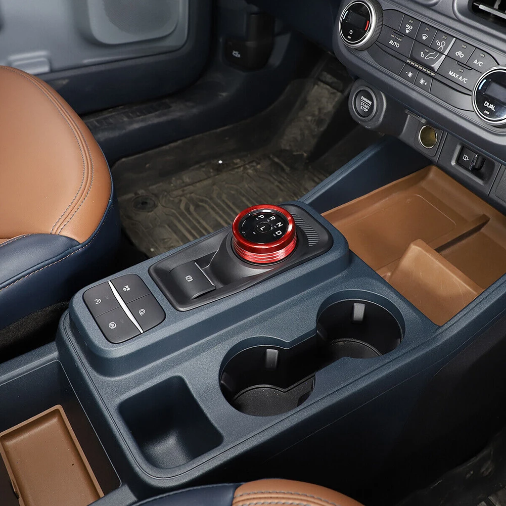 

Car Interior Accessories Knob Ring Cover Trim Ring Aluminum Alloy Control Trim Decor Red 1pc Air Condition Switch