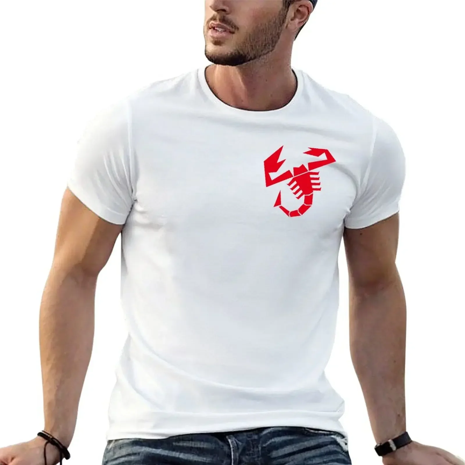 Мужская футболка с коротким рукавом цвет красный