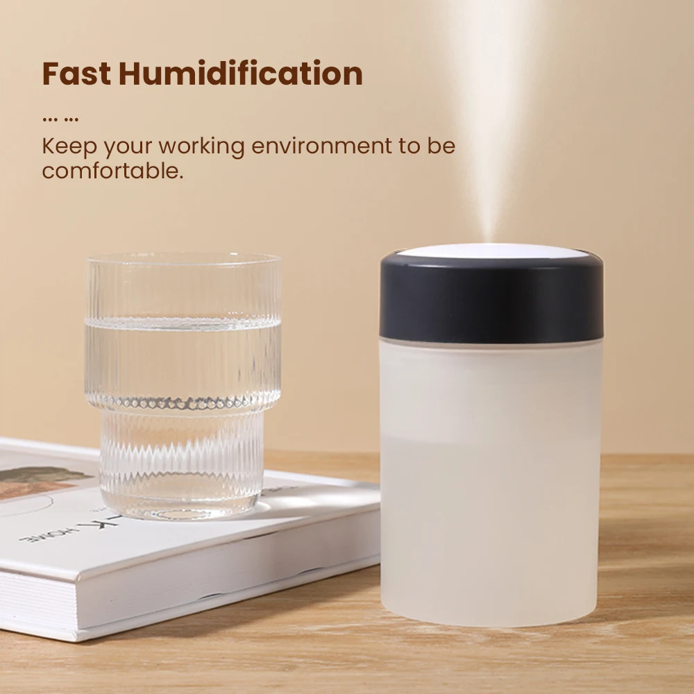 

Mini Air Humidifier Portable 360ML USB Mute Car Purifier Humidifier Cool Mist Sprayer with Colorful Night Light for Home Office