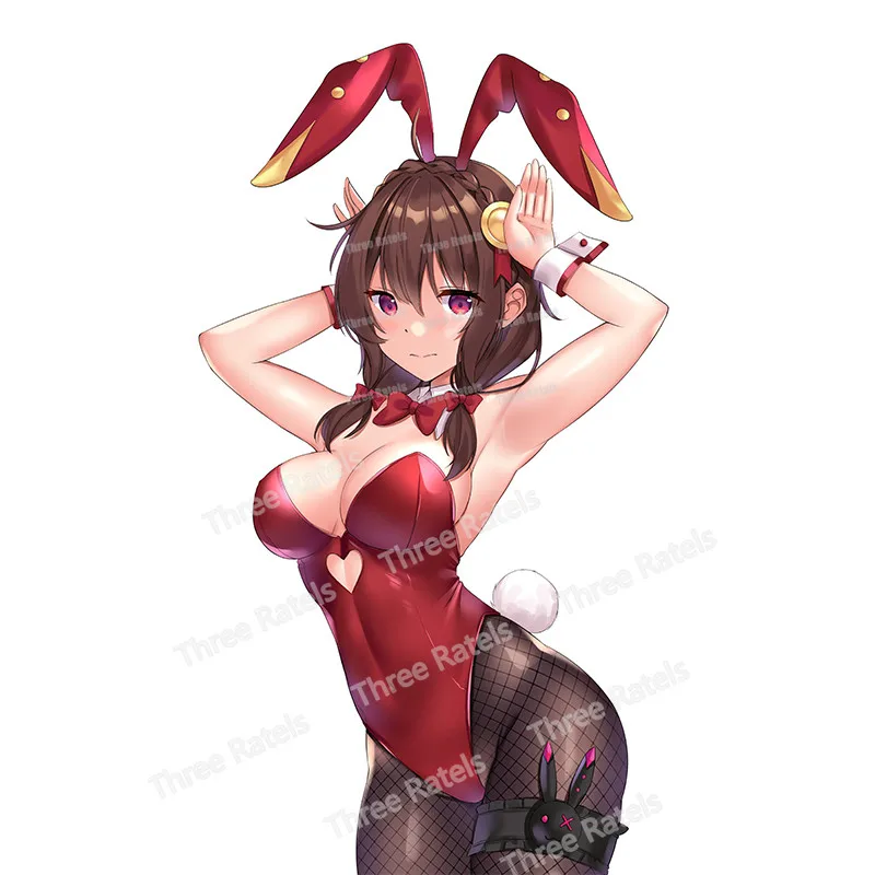 

Waifu Sexy Bunny Girl Yunyun Kono Subarashii Sekai Vinyl Sticker Laptop Helmet Decal Japanese Anime Car Accessories