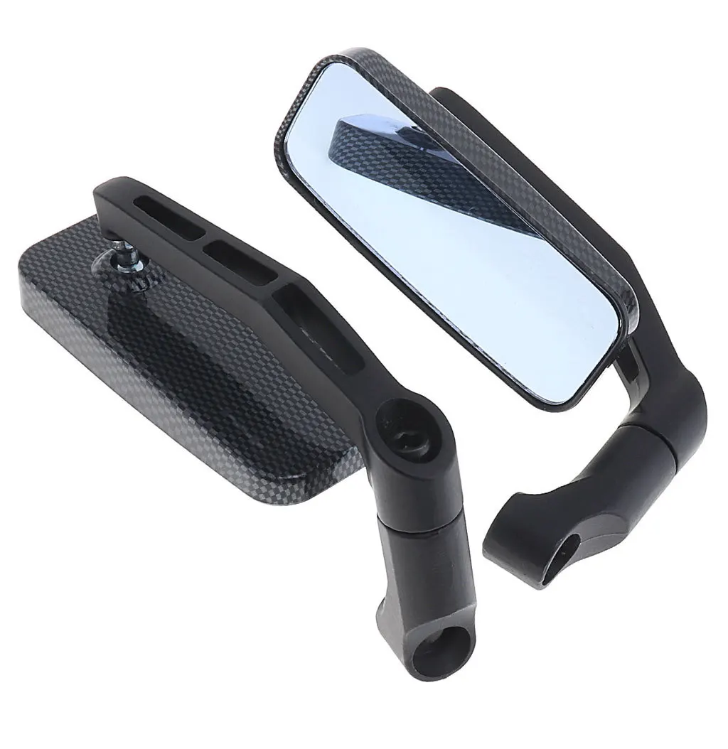 

Motorcycle Rearview Mirror Side Mirror CNC Modified Bar End reversing Mirror Glass Square Bending Rod For Yamaha Scooter