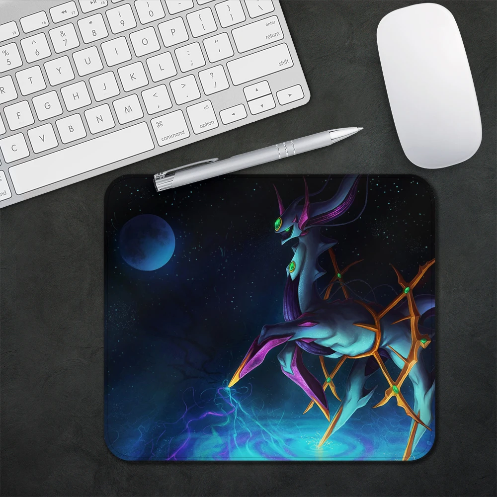 

Pokemon Arceus Design Pattern Game mousepad Small Pads Rubber Mouse Mat MousePad Desk Gaming Mousepad Cup Mat