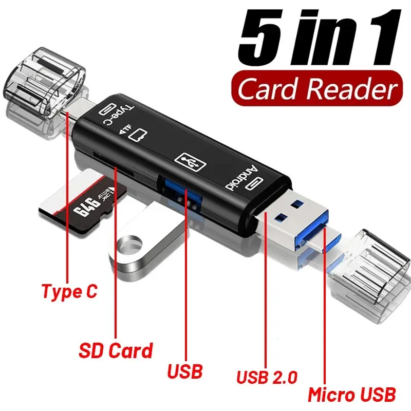 5 in 1 Multifunction USB Reader