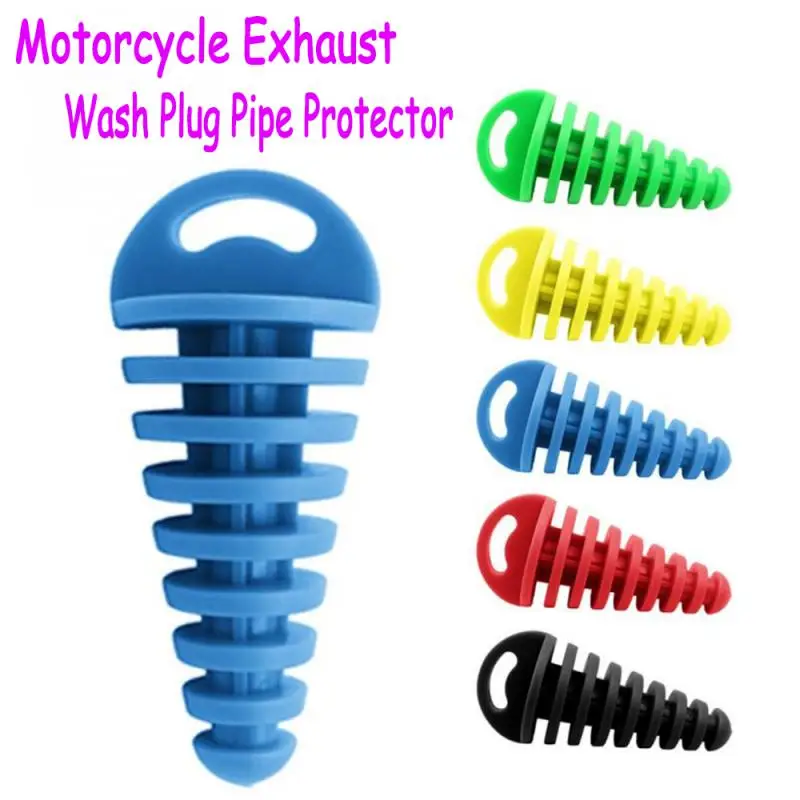 

Exhaust Pipe Plug Motorcycle Motocross Tailpipe Rubber Air Bleeder Plug Exhaust Silencer Wash Plug Pipe Protector Accessories