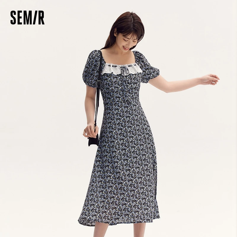 Женское платье средней длины Semir элегантное и нежное летнее с