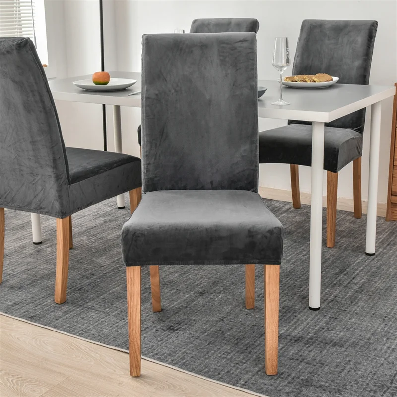 1 шт. толстый чехол на стул моющийся эластичный Зимний Теплый Бархатный защитный