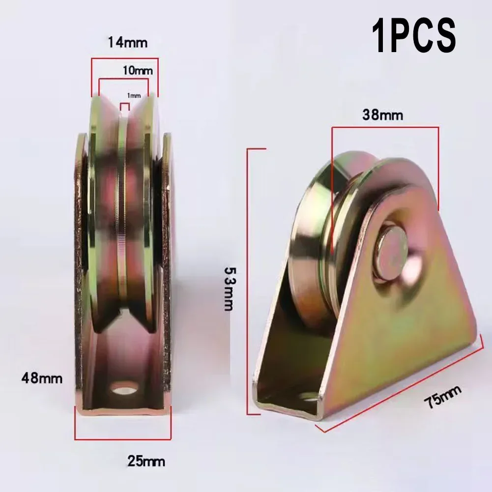 V-Groove гусеничное колесо 40/50 мм стальные сверхпрочные скользящие ворота ролик с