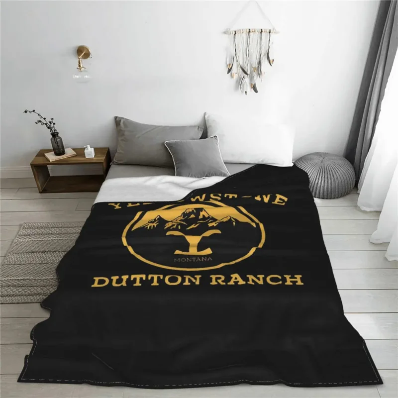 

Yellowstone Classic Tv Show Blanket Flannel Spring/Autumn Breathable Warm Throw Blankets for Sofa Car Rug Piece