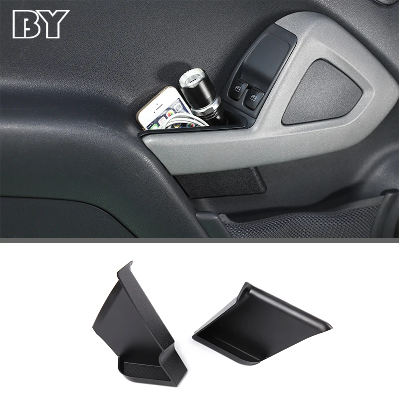 

2x Car Front Door Storage Box Handle Armrest Organizer Container Holder For Mercedes Benz Smart 451 Fortwo 2010-2014 Accessories