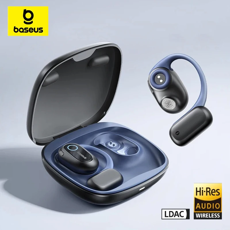 Фото Наушники Baseus Bowie MF1, беспроводные Bluetooth 5,4, наушники TWS с открытым ухом, LDAC, наушники с шумоподавлением для звонков, Hi-Fi спортивная гарнитура №1