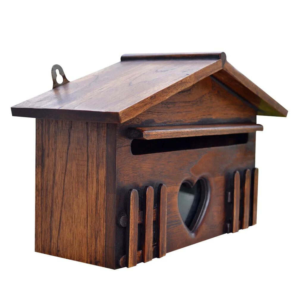 Post barn mailbox Mount Mailbox Outddor Rainproof Suggestion Letter Complaint Box Rustic Mailbox Ornament for Home Garden