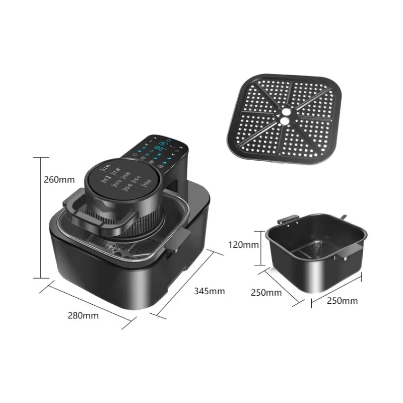 Новинка визуальная фритюрница домашняя умная большая емкость 9 л автоматическая