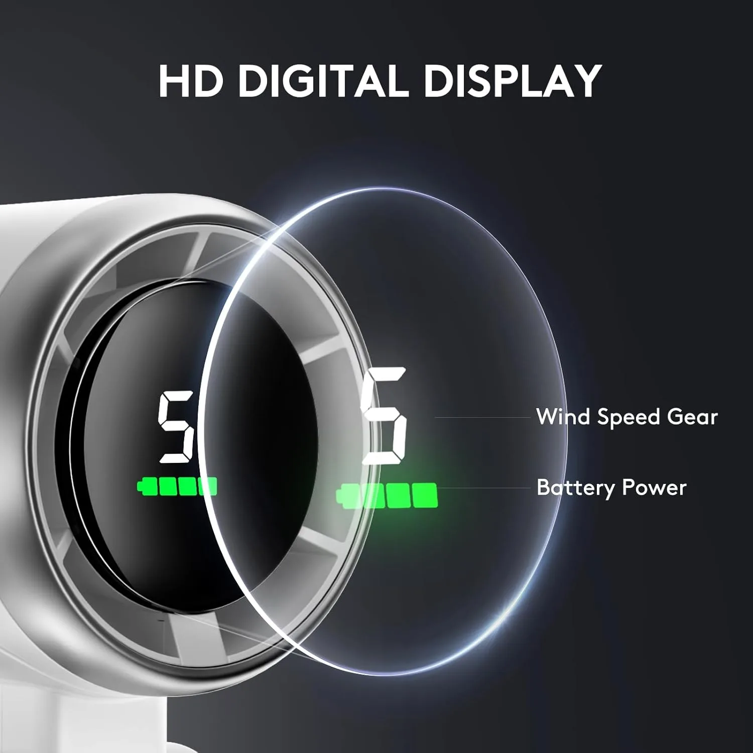 Портативный Мини-вентилятор Емкостью 10000 мАч С Подвесным Грифом 180 ° Складной