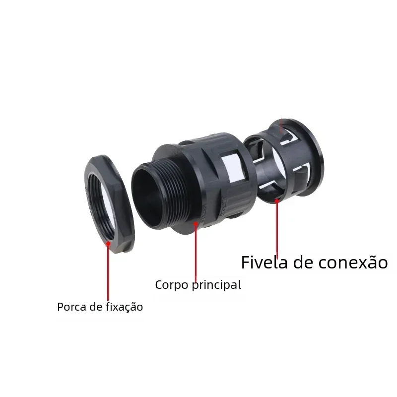 Нейлоновые соединительные концевые фитинги Труба AD13 AD15.8 AD18.5 AD21.2 AD25 AD28.5 AD34.5