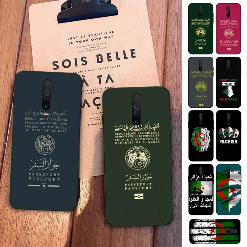 

Algerian Algeria Passport Phone Case for Redmi 5 6 7 8 9 A 5plus K20 4X S2 GO 6 K30 pro