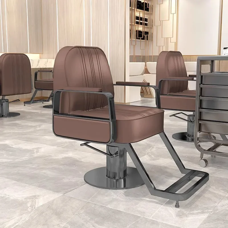 Скандинавский итальянский парикмахерский стул из нержавеющей стали