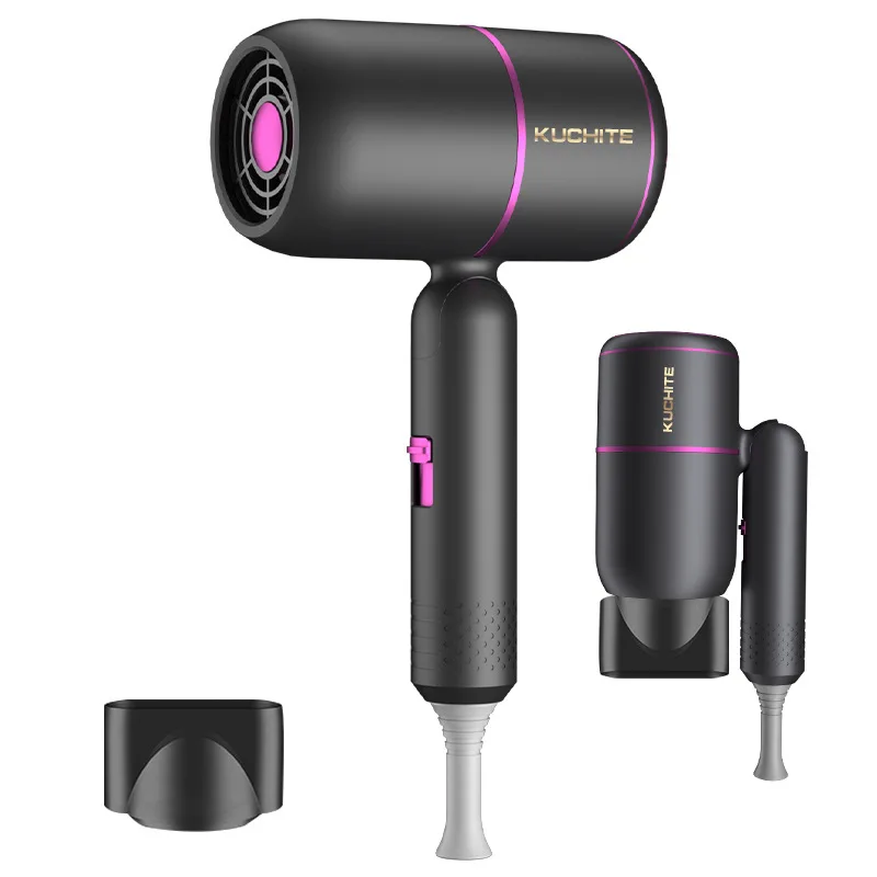 Travel Hair Dryer with Air Collecting Nozzle Professional Hairdryer Hot Cold Folding Handle Blow Dryers for Home Salon Gift