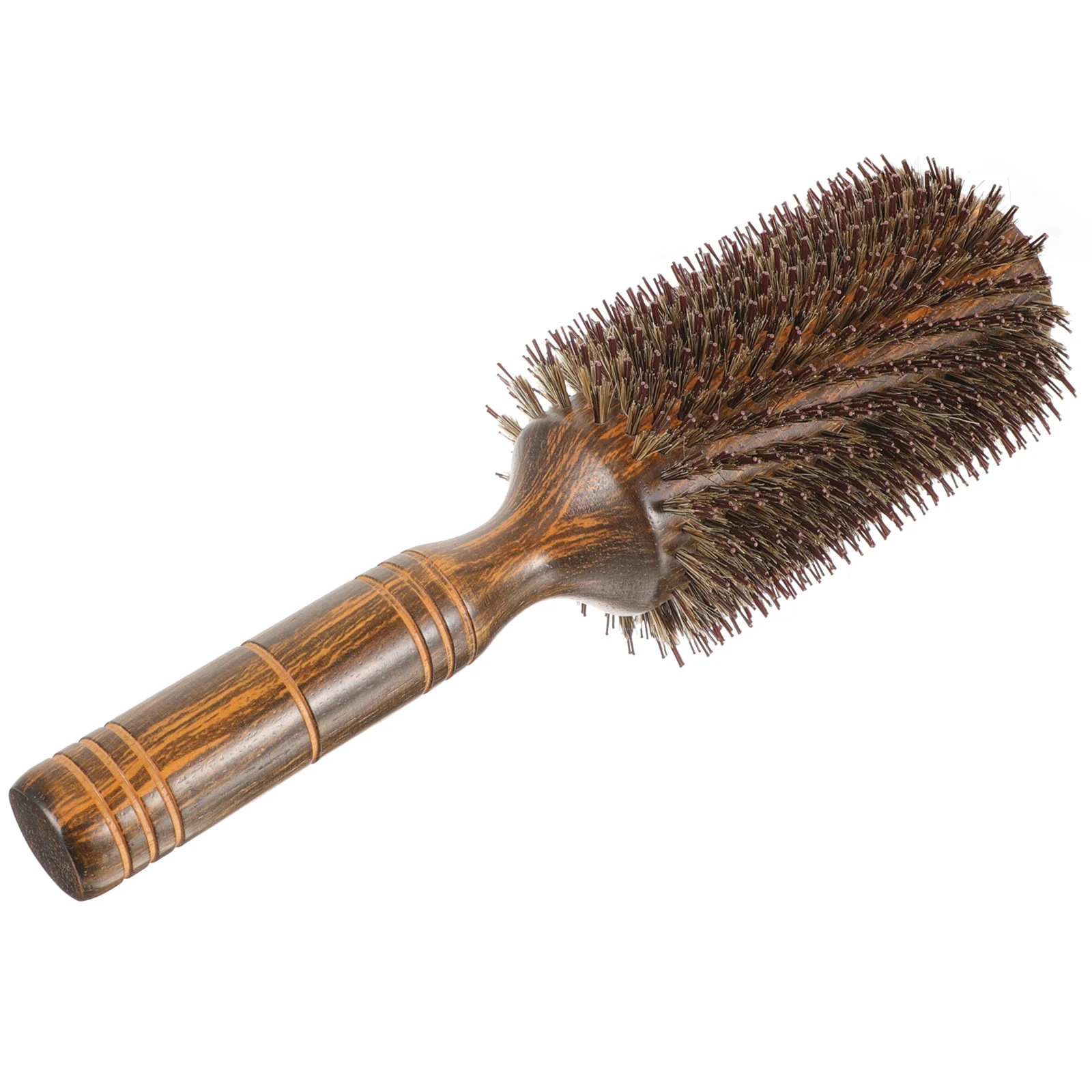 

Styling Comb Curling Hair Brush Blow Drying Round Women Inside Buckle Curly Wood Hairbrushes Miss