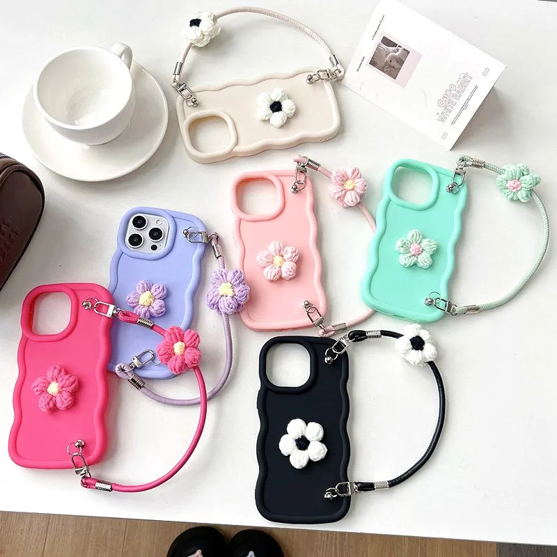 Фото Чехол для телефона Furry Flowers Rope Candy Wave для Oppo A5X A3X A3 A5 Pro A40M A40 A60 A80 5G A79 A78 A77 A76 A74 A73 A72 A77S Cover №1