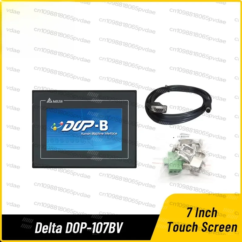 Фото Сенсорный экран HMI Delta DOP-107BV, 7 дюймов, замена DOP-B07S411, DOP-B07SS411, B07S410, с кабелем для передачи данных №1