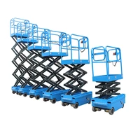 ce certified high quality 14m height electric driven battery lifting scissor lift