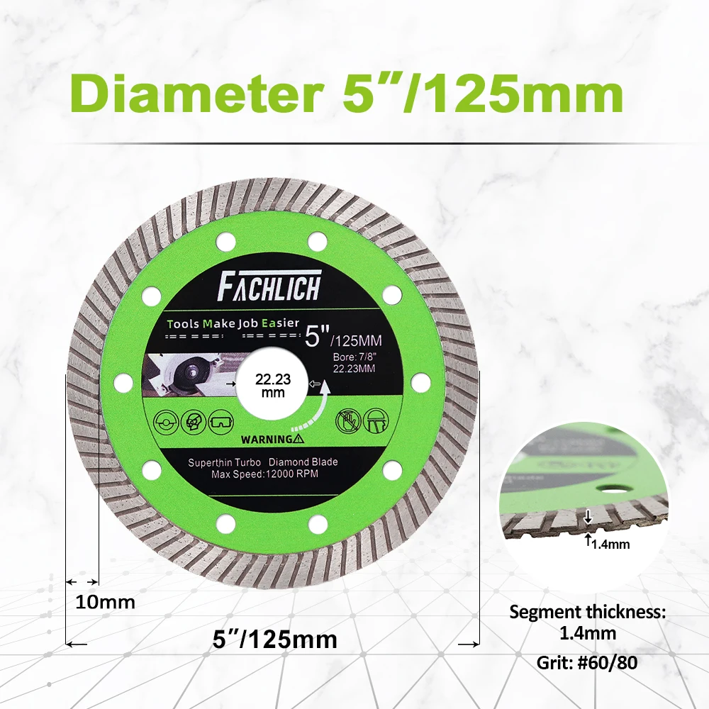 

FACHLICH Алмазные диски для резки 105/115/125 мм