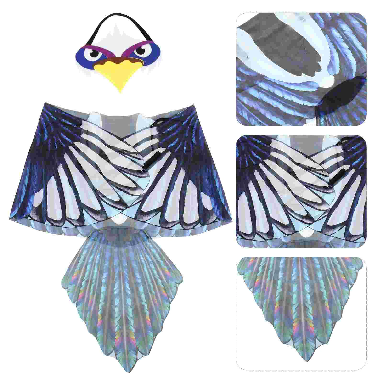 

Demon Eagle Wings Child Halloween Costumes for Kids Comfortable Chiffon Cosplay Prop