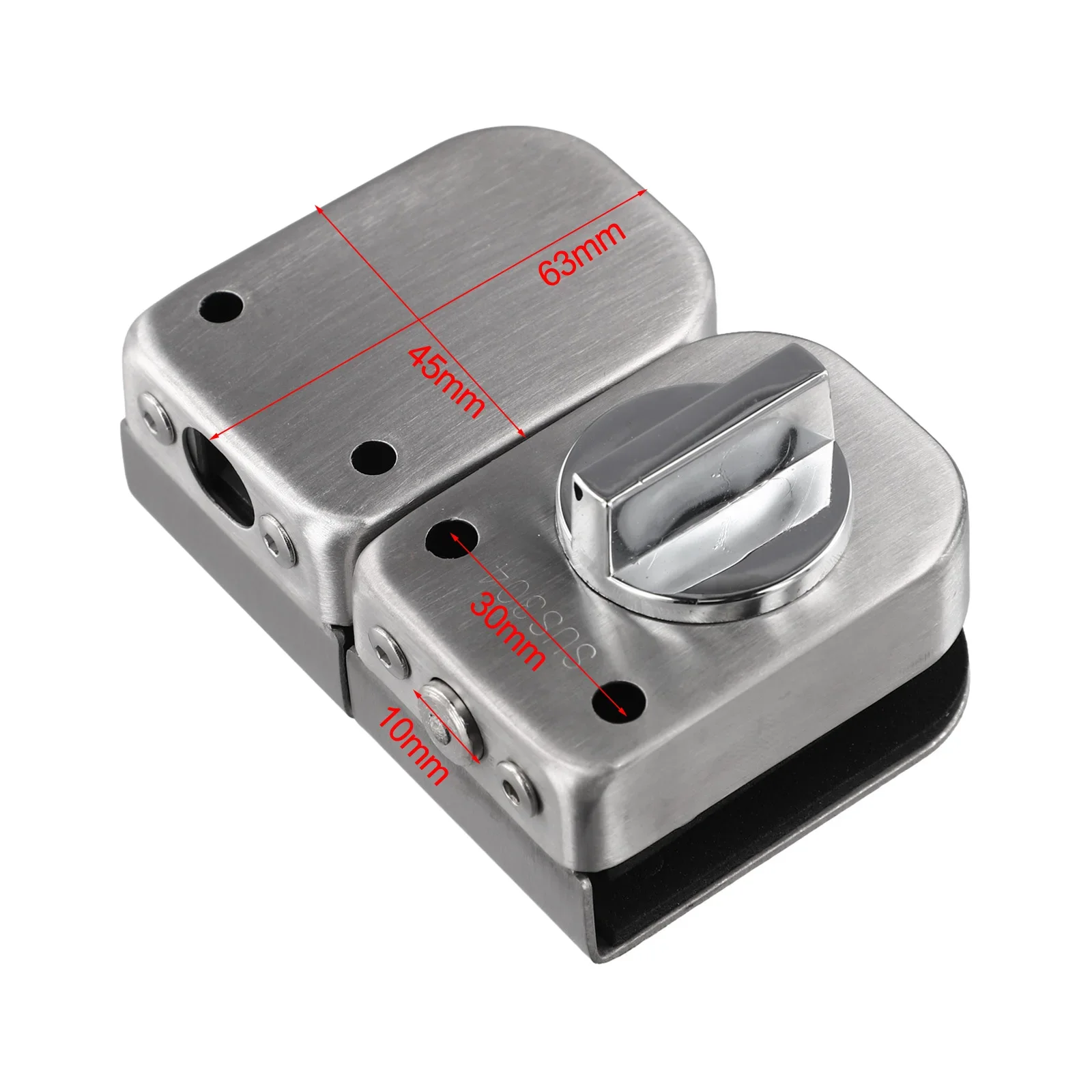 Замок для стеклянной двери Магазин Стеклянный замок Push-pull Двойной дверной