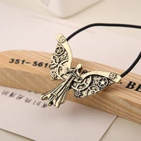 vintage fashion necklace mortal instrument deadly instrument angel pendant choker punk jewelry movie peripheral accessories