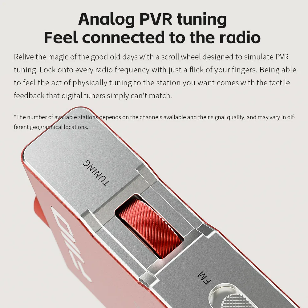 Фото FiiO RR11 Портативный Hi-Fi FM стерео радиоприемник с аналоговой настройкой PVR BASS + 3D звуковые эффекты 64 МГц-108 МГц №3